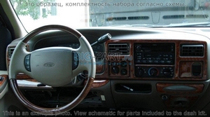Накладки на торпеду Ford F-250/350 1999-2004 дверные панели и mirror accents for Crew Cab, 6 элементов. - Автоаксессуары и тюнинг