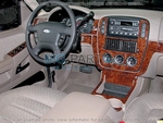 Накладки на торпеду Ford Explorer 2002-2005 Overhead Console, без Sunroof с Rear A/C Controls, 8 элементов.