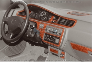 Накладки на торпеду Honda Civic/Цивик 1992-1995 2 двери, без перчаточного ящика - Автоаксессуары и тюнинг