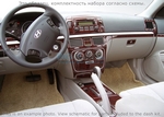 Накладки на торпеду Hyundai Sonata 2006-UP полный набор, без подогрев сидений, ручной AC Control