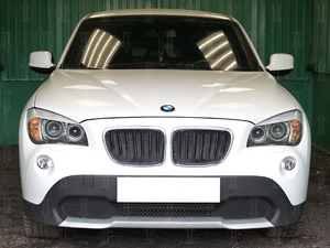 Allest Защита радиатора Premium, чёрная (3D) BMW (бмв) X1 09-11 - Автоаксессуары и тюнинг