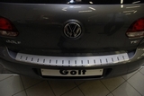Alu-Frost Накладка на задний бампер профилированная с загибом, нерж. сталь (5D) VW Golf/гольф VI 10-