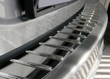 Alu-Frost Накладка на задний бампер профилированная с загибом, нерж. сталь + карбон BMW (бмв) X1 12-
