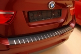 Alu-Frost Накладка на задний бампер профилированная с загибом, нерж. сталь + карбон BMW (бмв) X3 14-