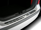 Alu-Frost Накладка на задний бампер с силиконом, нерж. сталь (4D Sedan) VW Polo/Поло 10-