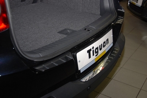 Alu-Frost Накладка на задний бампер с силиконом, нерж. сталь VW Tiguan/тигуан 08-/11- - Автоаксессуары и тюнинг