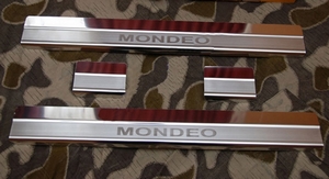 Alu-Frost Накладки на внутренние пороги с надписью, нерж. сталь, 4 шт. FORD (форд) Mondeo/мондео 14- - Автоаксессуары и тюнинг