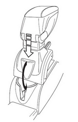 Armster Подлокотник в сборе Armster (адаптер+бокс черн. 07917-M) VW Golf/гольф V 03-09