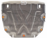 АВС-Дизайн Защита картера двигателя и кпп, алюминий (V-2, 4) HONDA (хонда) CRV 12-14