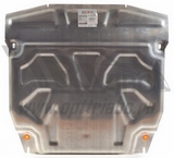 АВС-Дизайн Защита картера двигателя и кпп, алюминий (V-все) HYUNDAI (хендай) Santa FE 12-