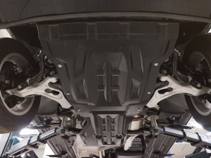 АВС-Дизайн Защита картера двигателя, кпп и рк, композит10 мм, 2 части (V-все, кроме 4, 1D) PORSCHE (порше) Cayenne/каен 10- - Автоаксессуары и тюнинг
