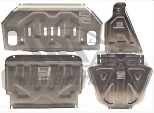 АВС-Дизайн Защита картера, радиатора, КПП и РК, 4 части, алюминий 4 мм (V-все) MITSUBISHI (митсубиси) Pajero/паджеро V80 07- - Автоаксессуары и тюнинг