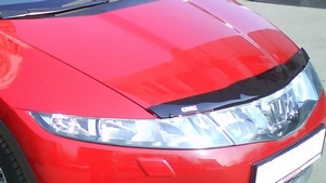 EGR Дефлектор капота, темный с надписью, хетчбэк HONDA (хонда) Civic/Цивик 06- - Автоаксессуары и тюнинг