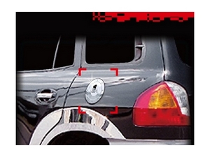 A217 Хромированная накладка на лючок бензобака Hyundai Santafe 2002 2003 2004 2005 - Автоаксессуары и тюнинг