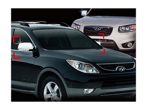 A798 Накладки на зеркала хром Hyundai Santa Fe/санта фе 2 2009 - 2012 IX55 2007-2012 - Автоаксессуары и тюнинг