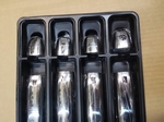 1114043 стальные накладки на ручки с отверствием под сенсор Audi Q5 , A3 2008 г - , A4 2007 г - , A8 2011г -