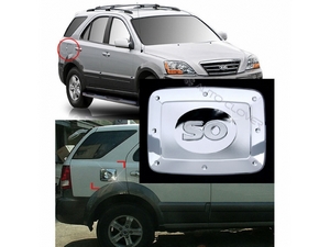 A222 Накладка на лючок бензобака хромированная Kia Sorento/Соренто (2002-2008) - Автоаксессуары и тюнинг