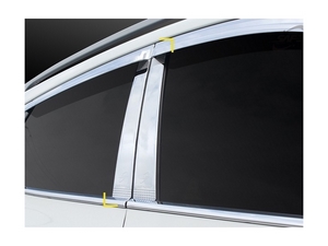 K-845 Хромированные накладки на стойки дверей Renault Koleos/колеос (QM5) 2007-2015 - Автоаксессуары и тюнинг