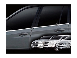 A906 Молдинги окон нижние хромированные SsangYong Kyron/кайрон (2007 по н.в.) - Автоаксессуары и тюнинг