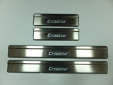JMT Накладки на дверные пороги с логотипом и LED подсветкой, нерж. HONDA (хонда) Crosstour 10-
