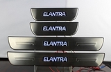 JMT Накладки на дверные пороги с логотипом и LED подсветкой, нерж. HYUNDAI (хендай) Elantra/элантра 11-