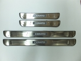 JMT Накладки на дверные пороги с логотипом и LED подсветкой, нерж. KIA (киа) Cerato/Серато 13-