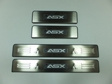 JMT Накладки на дверные пороги с логотипом и LED подсветкой, нерж. MITSUBISHI (митсубиси) ASX 10-/12-