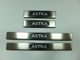 JMT Накладки на дверные пороги с логотипом и LED подсветкой, нерж. OPEL (опель) Astra/астра J 10-/12-