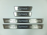 JMT Накладки на дверные пороги с логотипом и LED подсветкой, нерж. SUBARU (субару) Outback/аутбек/оутбек 14-