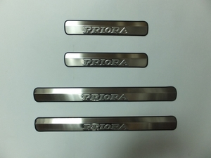 JMT Накладки на дверные пороги с логотипом, нерж. LADA (ваз, лада) Priora 07- - Автоаксессуары и тюнинг