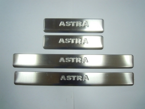 JMT Накладки на дверные пороги с логотипом, нерж. OPEL (опель) Astra/астра J 10-/12- - Автоаксессуары и тюнинг