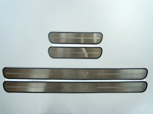 JMT Накладки на дверные пороги с логотипом, нерж. SUBARU (субару) XV 12- - Автоаксессуары и тюнинг
