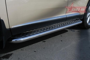 Lexus Пороги с алюминиевым листом 60 мм прямые LEXUS (лексус) RX350 09-11 - Автоаксессуары и тюнинг