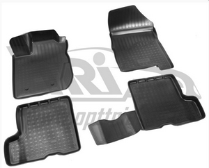 Norplast Коврики салона (полиуретан) , чёрные (с ящиком под сиденьями) LADA (ваз, лада) X-Ray 16- - Автоаксессуары и тюнинг