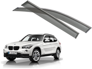 OEM-Tuning Дефлекторы боковых окон с хромированным молдингом, OEM Style BMW (бмв) X1 12- - Автоаксессуары и тюнинг