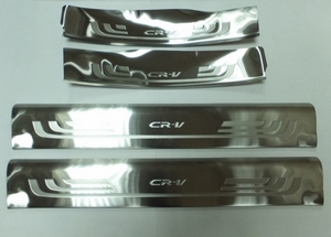 OEM-Tuning Накладки на дверные пороги (на пластик, 4 части) , нерж. HONDA (хонда) CRV 12-14 - Автоаксессуары и тюнинг