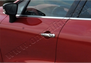 Omsa_Line Накладки на дверные ручки, нерж., 2 двери - передние (с отверс. под сенсор) (HB 5D/SW) RENAULT (рено) Clio/Клио IV 13- - Автоаксессуары и тюнинг