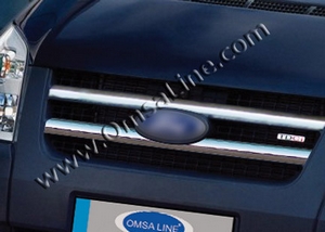 Omsa_Line Накладки на решетку радиатора, нерж., 2 части FORD (форд) Transit/транзит 06-13 - Автоаксессуары и тюнинг