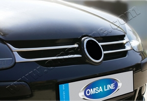 Omsa_Line Накладки на решетку радиатора, нерж., 8 частей VW Golf/гольф V 03-09 - Автоаксессуары и тюнинг