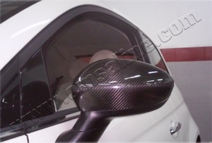 Omsa_Line Накладки на зеркала, 2 части (карбон) FIAT (фиат) 500 08- - Автоаксессуары и тюнинг