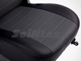 Seintex Чехлы на сиденья (экокожа) , цвет - чёрный + серый (4060) VW Polo/Поло 10-14