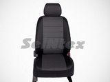 Seintex Чехлы на сиденья (экокожа) , цвет - чёрный + серый VW Crafter 06-/12-