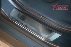 Souz-96 Накладки на внутр. пороги без логотипа (компл.4шт.) вместо пласт. HYUNDAI (хендай) ix35 10-/14- - Автоаксессуары и тюнинг