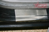 Souz-96 Накладки на внутр. пороги с рисунком (компл.4шт.) на металл, 5D/4D FORD (форд) Focus/фокус 05-/08-