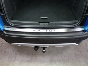 ТСС Накладка на задний бампер (лист шлифованный надпись Kaptur) RENAULT (рено) Kaptur 16- - Автоаксессуары и тюнинг
