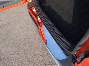 ТСС Накладка на задний бампер (лист зеркальный) FORD (форд) Ecosport 14- - Автоаксессуары и тюнинг