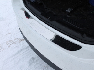 ТСС Накладка на задний бампер (лист зеркальный надпись Mazda) MAZDA (мазда) 6 15- - Автоаксессуары и тюнинг