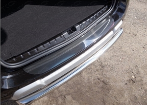 ТСС Накладка на задний бампер (лист зеркальный) RENAULT (рено) Duster/дастер/дастер 15- - Автоаксессуары и тюнинг