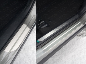 ТСС Накладки на пороги (лист шлифованный) 1 мм LEXUS (лексус) NX300h 14- - Автоаксессуары и тюнинг