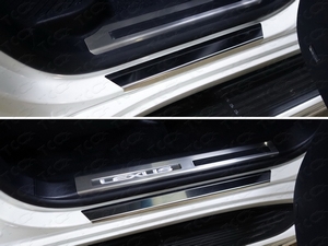 ТСС Накладки на пороги с гибом (лист зеркальный) LEXUS (лексус) LX570 15- - Автоаксессуары и тюнинг